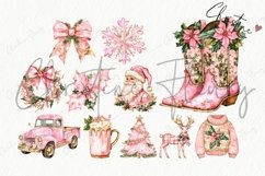 Pink Christmas Clipart Bundle Product Image 4