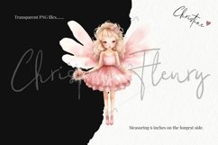 Watercolor Pink Fairies Clipart | Fantasy PNG Product Image 3