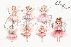 Watercolor Pink Fairies Clipart | Fantasy PNG Product Image 4