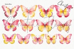 Watercolor Pink Lemonade Clipart Bundle Product Image 9
