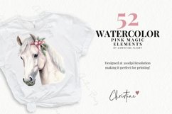 Watercolor Pink Magic Clipart Bundle Product Image 2