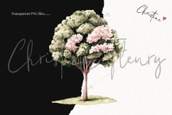 Pink Trees Clipart Bundle - 15 Elements Product Image 3