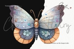 Sparkly Butterfly Clipart | Fantasy PNG Product Image 3
