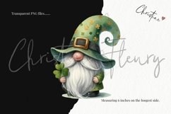 Watercolor St Patrick Gnomes Clipart | St Patrick&#039;s Day PNG Product Image 3