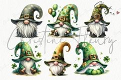 Watercolor St Patrick Gnomes Clipart | St Patrick&#039;s Day PNG Product Image 5