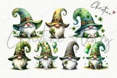 Watercolor St Patrick Gnomes Clipart | St Patrick&#039;s Day PNG Product Image 6