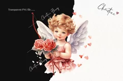 Watercolor Cupid PNG | Valentine's Day Clipart Product Image 2