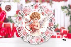 Valentines Cupid Wind Spinner | Valentine Sublimation Product Image 1