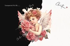 Watercolor Cupid PNG | Valentine's Day Clipart Product Image 2