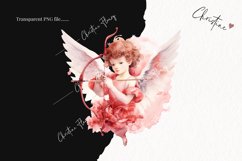 Watercolor Cupid PNG | Valentine&#039;s Day Clipart Product Image 2