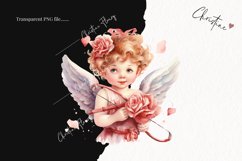 Watercolor Cupid PNG | Valentine&#039;s Day Clipart Product Image 2