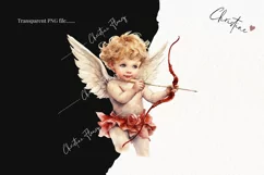 Watercolor Cupid PNG | Valentine's Day Clipart Product Image 2