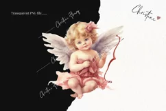 Watercolor Cupid PNG | Valentine's Day Clipart Product Image 2