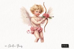 Watercolor Cupid PNG | Valentine&#039;s Day Clipart Product Image 1