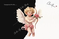 Watercolor Cupid PNG | Valentine's Day Clipart Product Image 2