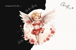 Watercolor Cupid PNG | Valentine&#039;s Day Clipart Product Image 2