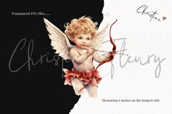 Watercolor Valentine Cupids Clipart | Valentine PNG Product Image 3