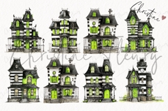 Whimsical Afterlife House Clipart Bundle Product Image 4