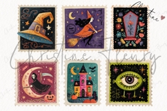 Halloween Stamp Clipart Bundle Product Image 5