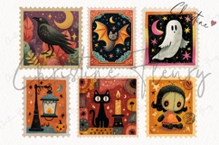 Halloween Stamp Clipart Bundle Product Image 6
