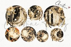 Patchwork Vintage Round Background | Vintage PNG Product Image 5