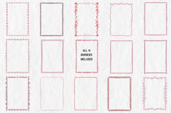 15 Watercolor Heart Border Frames Set Product Image 2