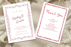 15 Watercolor Heart Border Frames Set Product Image 4