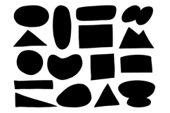 Hand Drawn Abstract Geometric Shape SVG Bundle Set Product Image 1