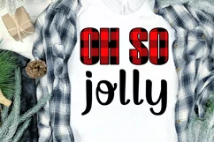 Oh so jolly. Christmas Sublimation Design. PNG files Product Image 1