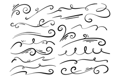 Hand Drawn Decorative Swirl Flourish Bundle Set Product Image 1