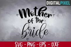 Mother Of The Bride Svg, Wedding Svg, Wedding Party, Wedding Product Image 1