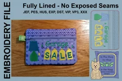 ITH Garage Sale Zipper Bag - Fully Lined, 5X7 HOOP Product Image 1