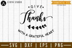 Hearts full of thanks SVG | SF | SVG DXF EPS PNG Product Image 1