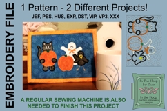 Halloween Friends Mug Rug or Doorknob Hanger Machine Embroid Product Image 2