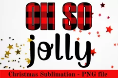 Oh so jolly. Christmas Sublimation Design. PNG files Product Image 2