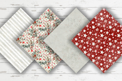 Christmas Digital Paper, Winter Floral Seamless Patterns Product Image 3