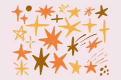 Hand Drawn Star Sparkle Doodle Bundle Product Image 1