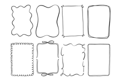 Doodle Frame Border Clipart Set Product Image 1