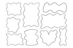 Hand Drawn Abstract Organic Blob Shape Bundle Packs Product Image 1