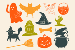 Hand Drawn Halloween Doodle Set Spooky SVG Pack Product Image 1