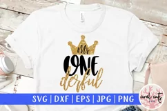 Mr One Derful - Birthday SVG EPS DXF PNG Cutting File Product Image 1
