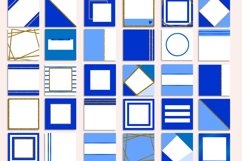 Blue and Gold Instagram Templates Product Image 2