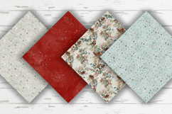 Christmas Digital Paper, Winter Floral Seamless Patterns Product Image 4