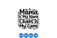 Funny Mama Chaos SVG Cut File For Crafts Product Image 1