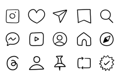 UI Icon Doodle Clipart Set Product Image 1