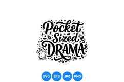 Hand Drawn Pocket Sized Drama SVG Illustration Design Product Image 1
