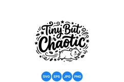 Funny Tiny Chaotic Hamster SVG Illustration Product Image 1