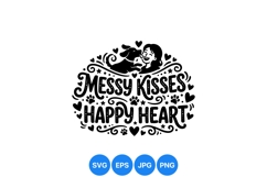 Hand Drawn Dog Love Quote Svg Design Product Image 1