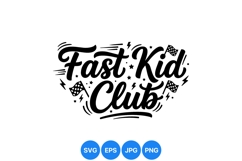 Youth Racing Club Fast Kids Graphic Design Product Image 1