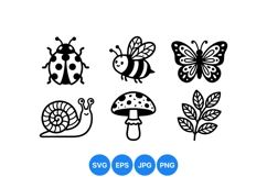 Hand Drawn Woodland Critters SVG Product Image 1